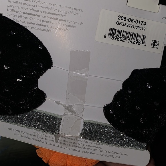 NWT. //Carter’s 2pc Baby Girl Headband Set pumpkin - Picture 4 of 4